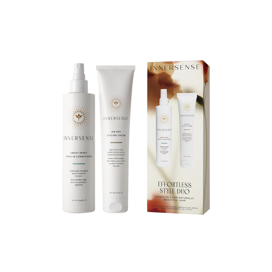 Innersense Gave Sæt - Effortless Style Duo, Air Dry Styling Cream 177ml + Sweet Spirit Leave In Conditioner 295 ml