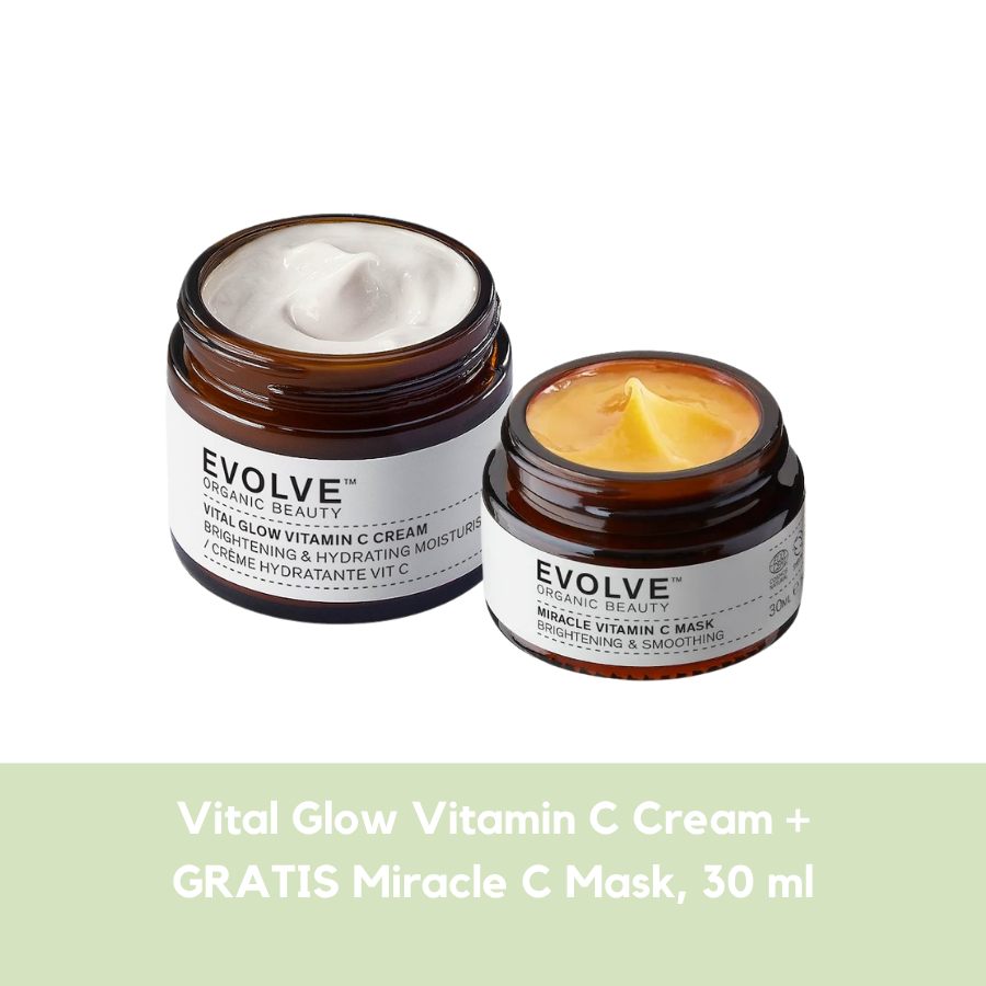 Evolve Vital Glow Vitamin C Cream + Miracle C Mask, 30 ml