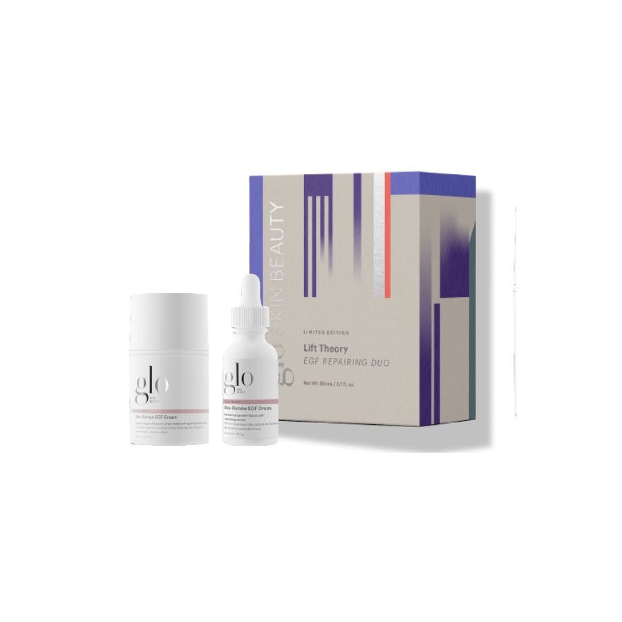 Glo - Gavesæt -  Lift Theory EGF Repairing Duo - Includes full-size Bio-Renew EGF Drops and Bio-Renew EGF Cream