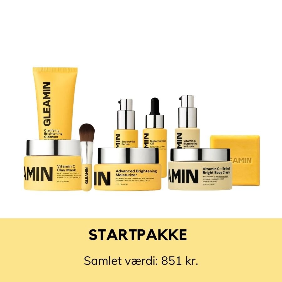 Gleamin – Vitamin C serie – intro pakke til en samlet værdi af kr. 851,00