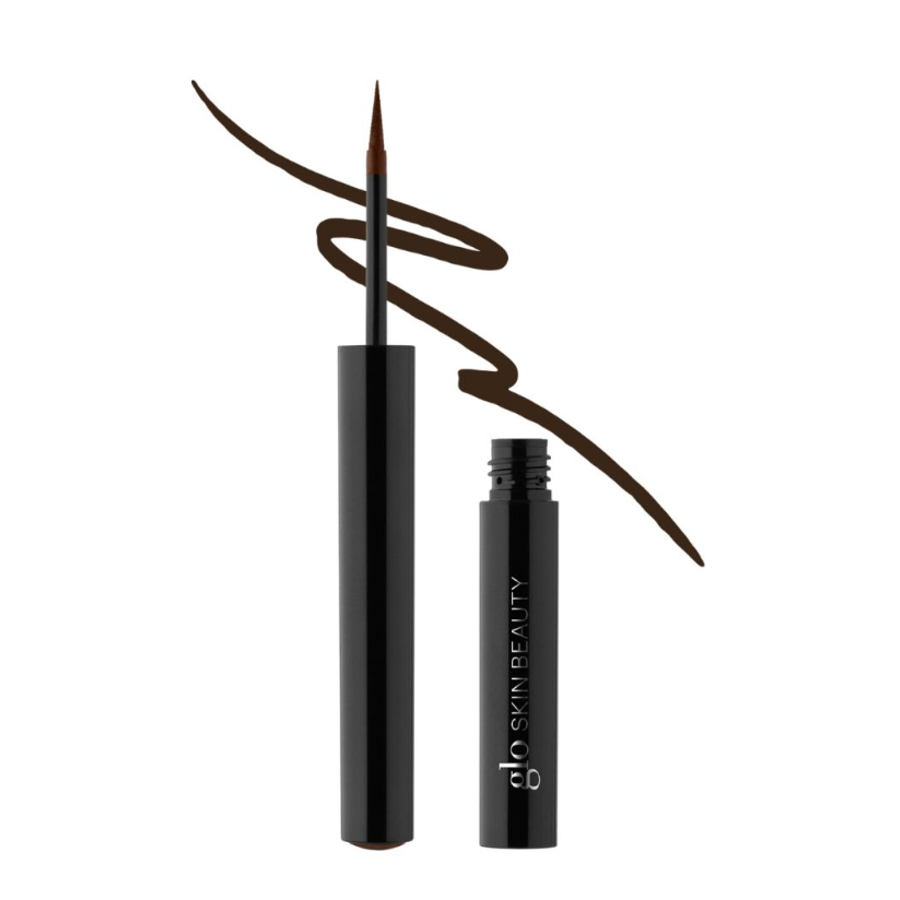 Glo Precision Liquid Eyeliner - Dark Brown, 1,7 ml